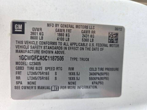 2012 Chevrolet Express 2500