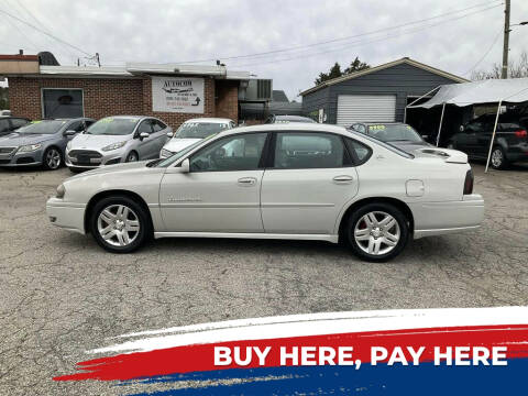 2004 Chevrolet Impala for sale at Autocom, LLC in Clayton NC