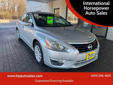 2013 Nissan Altima for sale at International Horsepower Auto Sales in Warwick RI