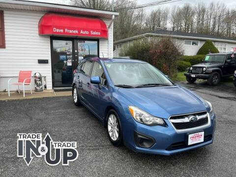 2014 Subaru Impreza for sale at Dave Franek Automotive in Wantage NJ