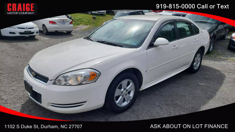 2009 Chevrolet Impala for sale at CRAIGE MOTOR CO in Durham NC