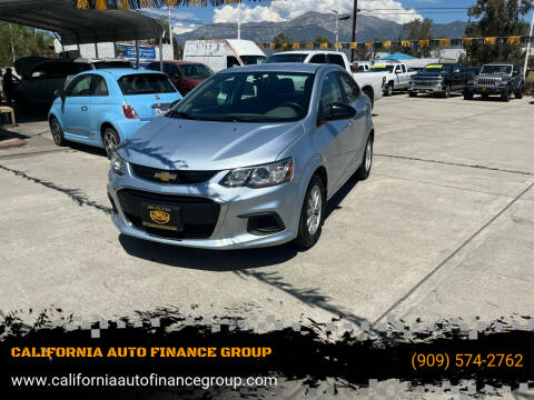 2018 Chevrolet Sonic for sale at CALIFORNIA AUTO FINANCE GROUP in Fontana CA