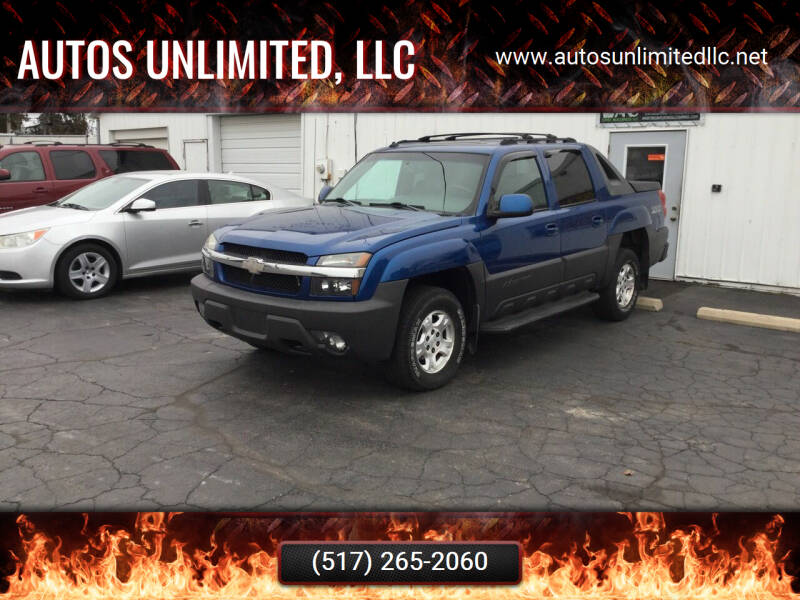 2003 Chevrolet Avalanche for sale at Autos Unlimited, LLC in Adrian MI