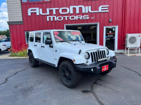 2017 Jeep Wrangler Unlimited for sale at AUTOMILE MOTORS in Saco ME