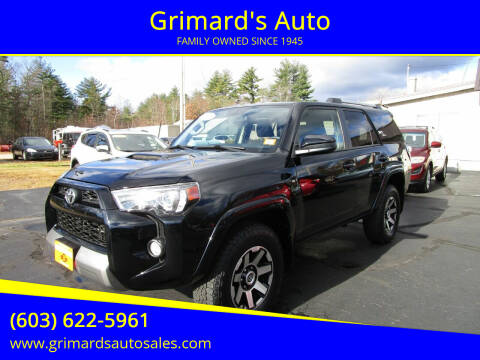 2017 Toyota 4Runner for sale at Grimard's Auto in Hooksett NH