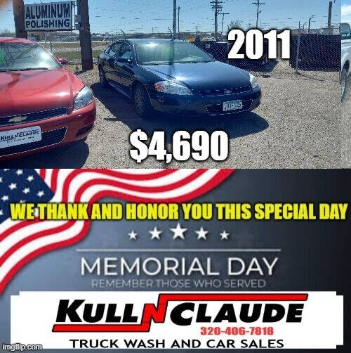 2011 Chevrolet Impala for sale at Kull N Claude Auto Sales in Saint Cloud MN