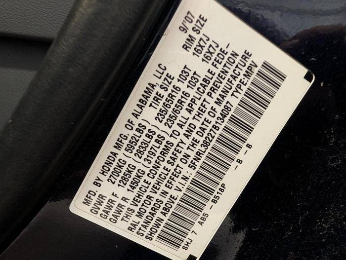 2007 Honda Odyssey LX