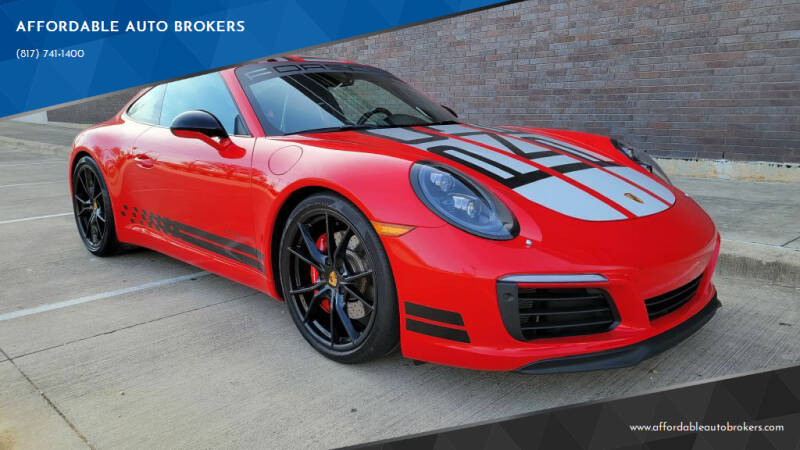 2017 Porsche 911 for sale at AFFORDABLE AUTO BROKERS in Keller TX