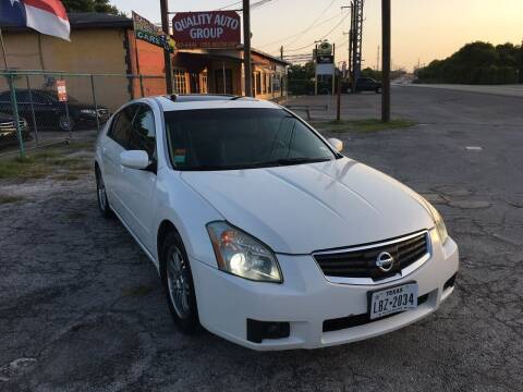 2008 Nissan Maxima for sale at Quality Auto Group in San Antonio TX