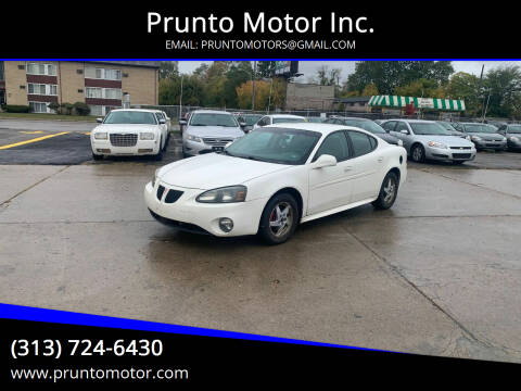 2004 Pontiac Grand Prix for sale at Prunto Motor Inc. in Dearborn MI