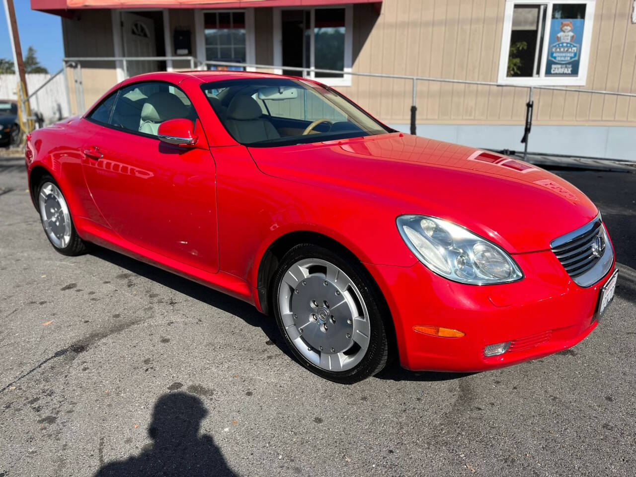 Red 2002 Lexus SC 430 Base Convertible 2dr Convertible 1