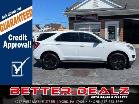 2016 Chevrolet Equinox for sale at Better Dealz Auto Sales & Finance in York PA