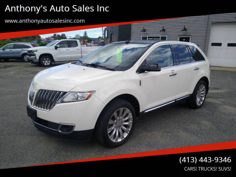 2013 Lincoln MKX for sale at Anthony's Auto Sales Inc in Pittsfield MA