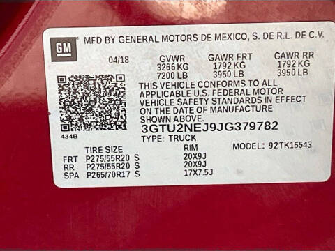 2018 GMC Sierra 1500