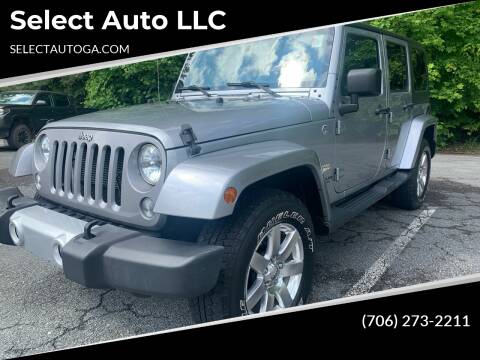 2015 Jeep Wrangler Unlimited for sale at Select Auto LLC in Ellijay GA