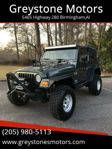 2003 Jeep Wrangler for sale at Greystone Motors in Birmingham AL