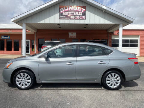 2014 Nissan Sentra for sale at Sunset Auto Sales in Paragould AR