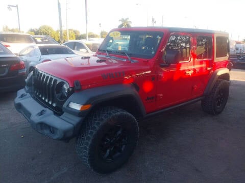 2020 Jeep Wrangler Unlimited for sale at P S AUTO ENTERPRISES INC in Miramar FL