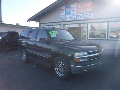 2002 Chevrolet Tahoe for sale at 777 Auto Sales and Service in Tacoma WA