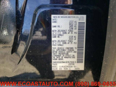 2022 Nissan Frontier SV