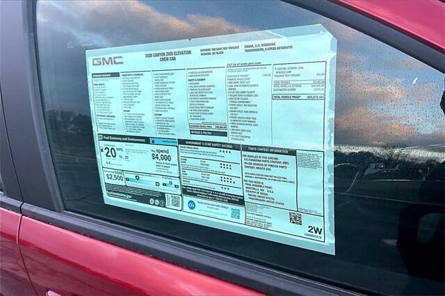 2026 GMC Canyon Elevation