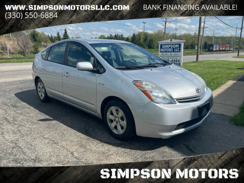 2008 Toyota Prius for sale at SIMPSON MOTORS in Youngstown OH