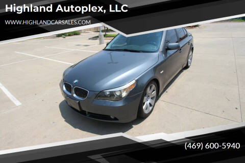 2007 BMW 5 Series for sale at Highland Autoplex, LLC in Dallas TX