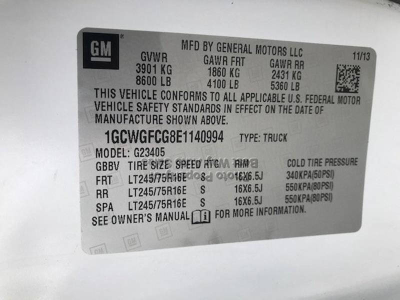 2014 Chevrolet Express 2500