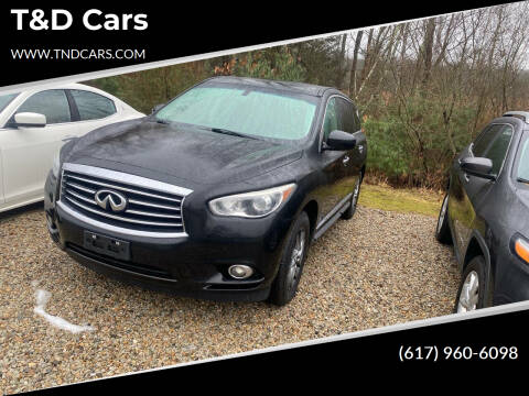 2013 Infiniti JX35 for sale at T&D Cars in Holbrook MA