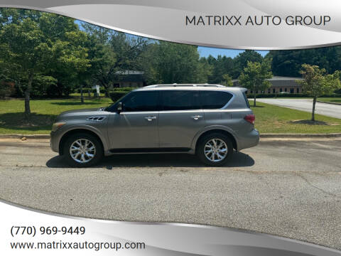 2012 Infiniti QX56 for sale at MATRIXX AUTO GROUP in Union City GA