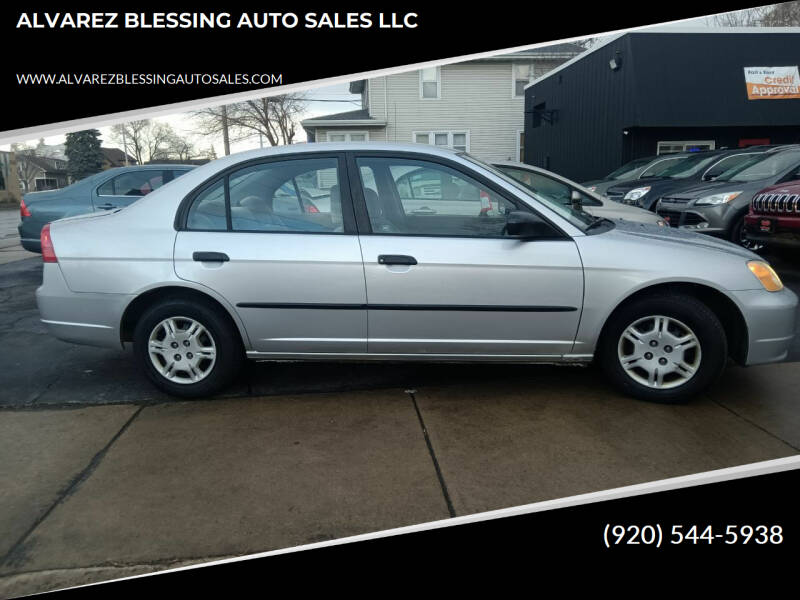 2002 Honda Civic for sale at ALVAREZ BLESSING AUTO SALES LLC in Green Bay WI