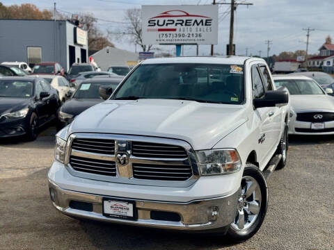 2015 RAM 1500 for sale at Supreme Auto Sales in Chesapeake VA