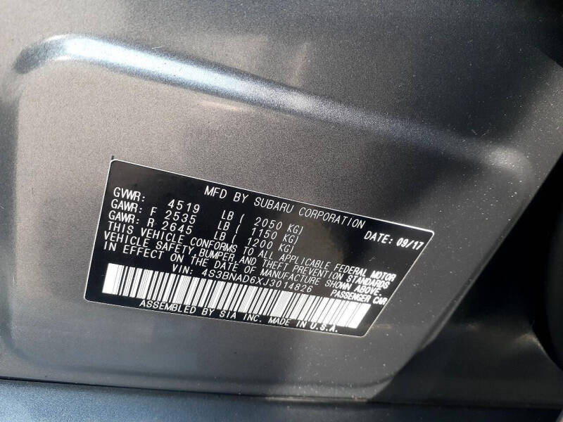 2018 Subaru Legacy 2.5i Premium