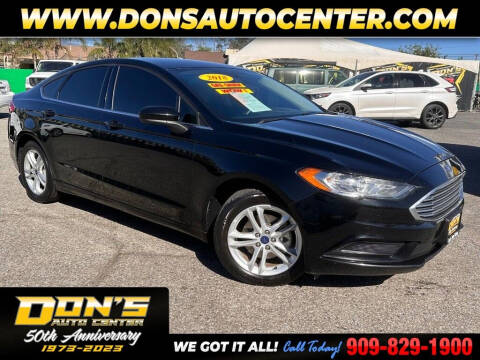 2018 Ford Fusion for sale at Dons Auto Center in Fontana CA