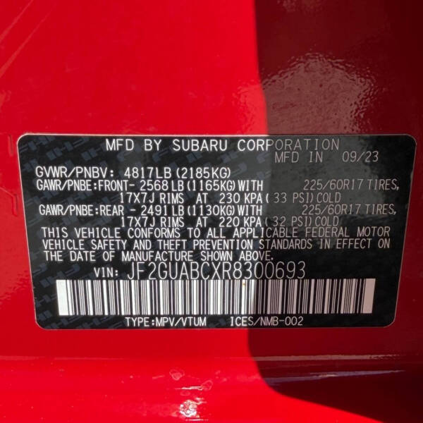 2024 Subaru Crosstrek