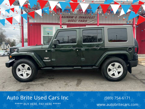 2010 Jeep Wrangler Unlimited for sale at Auto Brite Used Cars Inc in Saginaw MI