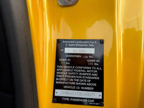 2008 Lamborghini Gallardo Spyder