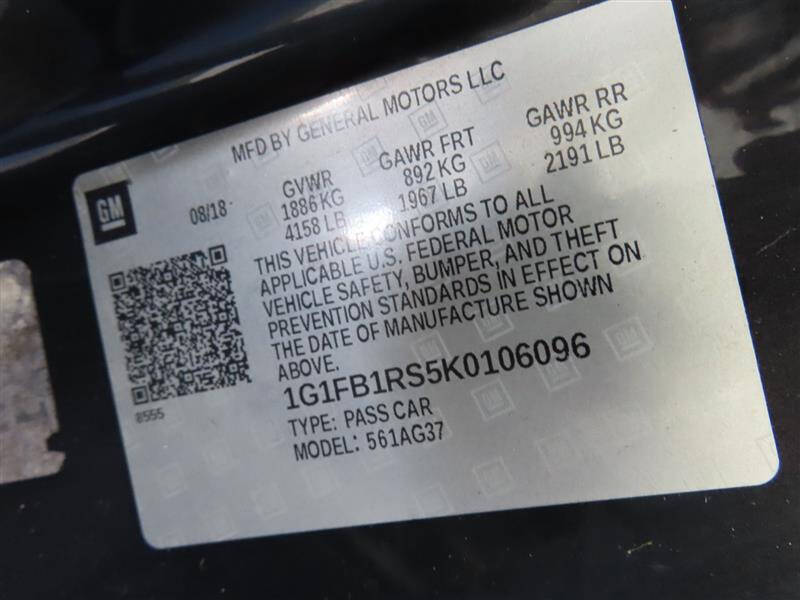 2019 Chevrolet Camaro LT