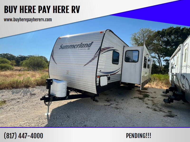 2015 Keystone Summerland 3030 for sale at BUY HERE PAY HERE RV in Burleson TX