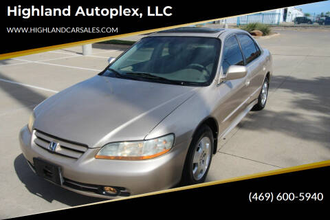 2001 Honda Accord for sale at Highland Autoplex, LLC in Dallas TX