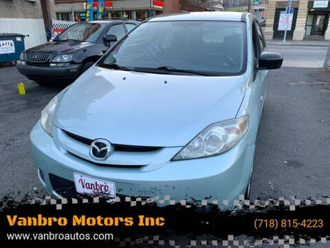 2006 Mazda MAZDA5 for sale at Vanbro Motors Inc in Staten Island NY