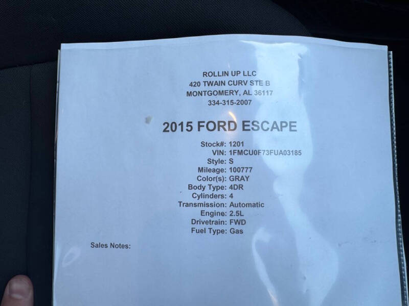 2015 Ford Escape S