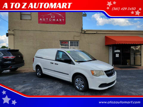 2012 Dodge Ram Van for sale at A TO Z  AUTOMART in West Palm Beach FL