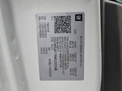 2021 Chevrolet Express 2500