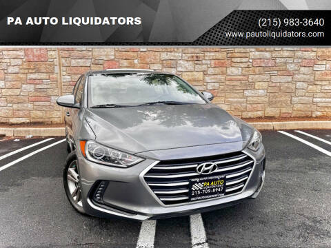 2018 Hyundai Elantra for sale at PA AUTO LIQUIDATORS in Huntingdon Valley PA