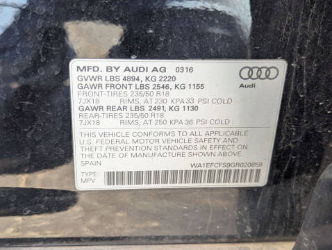 2016 Audi Q3 2.0T quattro Premium Plus