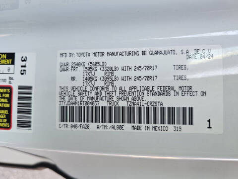 2024 Toyota Tacoma SR