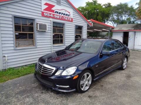2012 Mercedes-Benz E-Class for sale at Z Motors in North Lauderdale FL