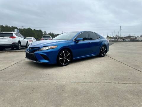 2018 Toyota Camry for sale at WHOLESALE AUTO GROUP in Mobile AL