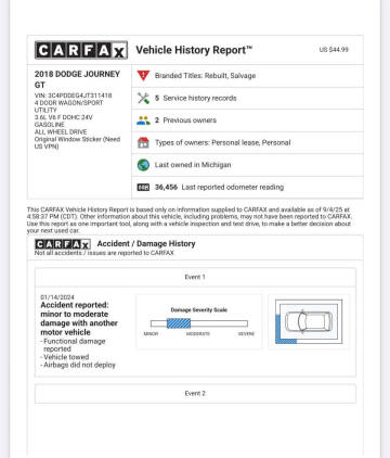2018 Dodge Journey GT